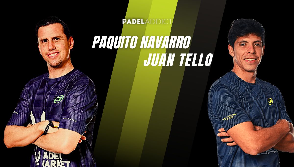 Paquito Navarro y Juan Tello jugarán juntos en el Newgiza P1 Premier Padel