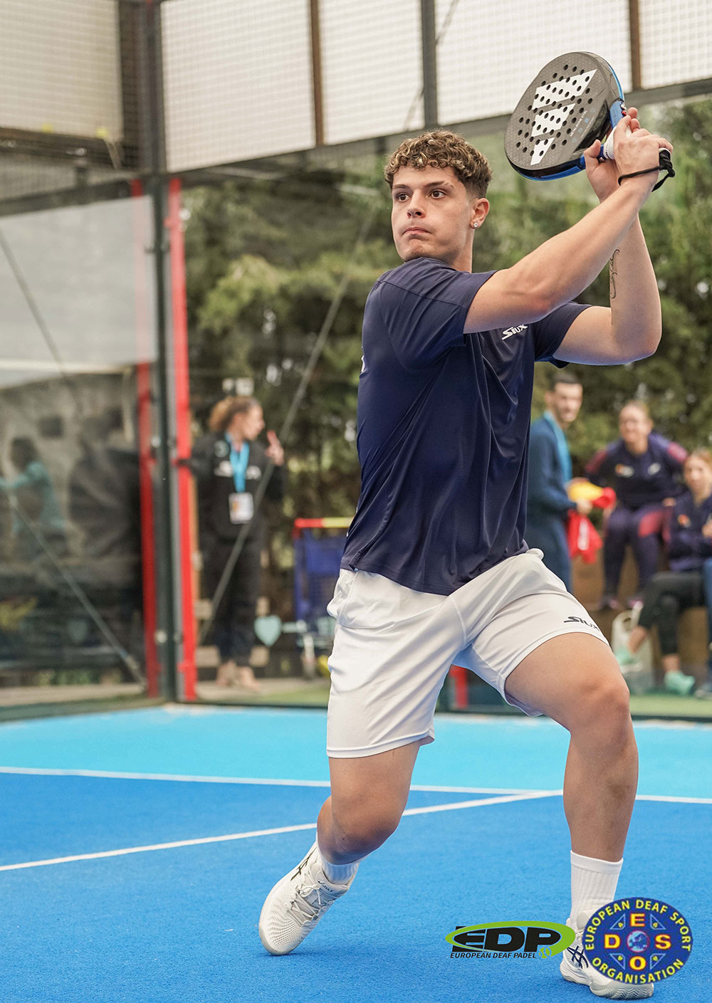 Denis Álvarez, participant in the European Padel Championships for the Deaf and Hard of Hearing