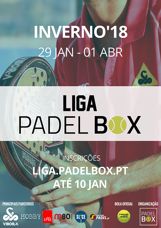 Cartel de la Liga Kia Niro PadelBox Edición Invierno 2018