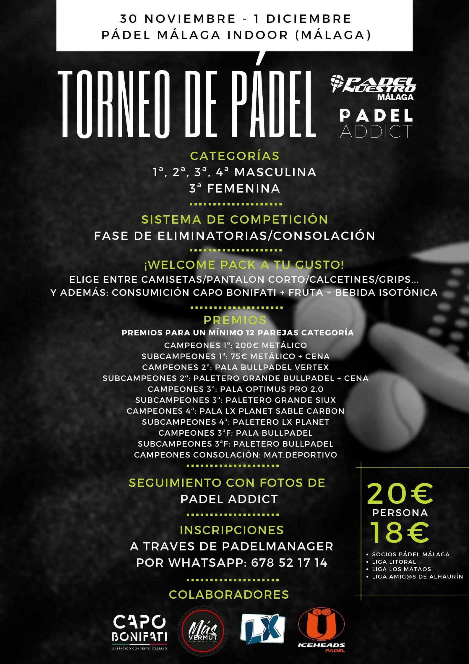 Torneo Padel Addict - Padel Nuestro Málaga
