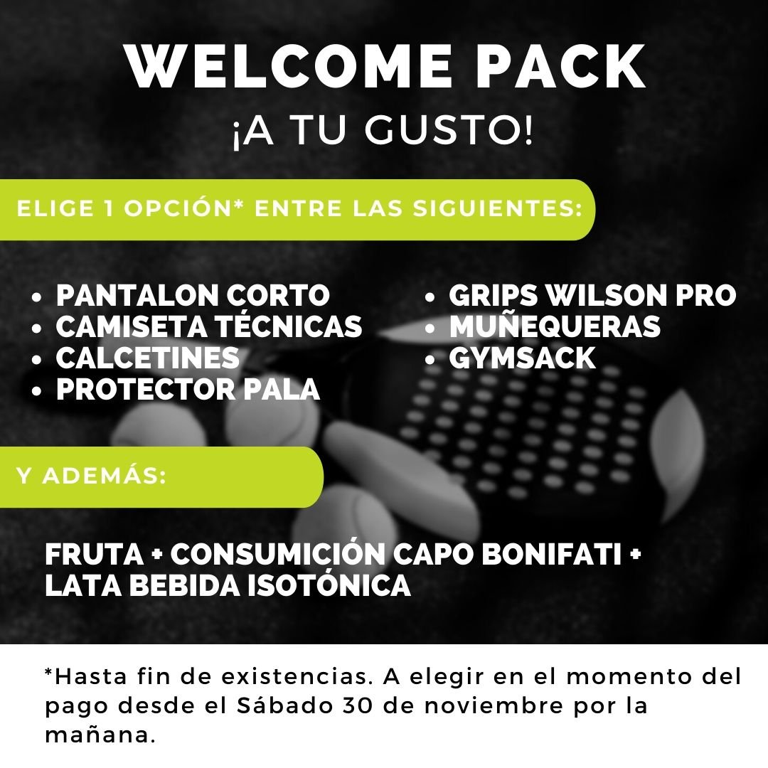 Welcome pack Torneo Padel Addict - Padel Nuestro Málaga
