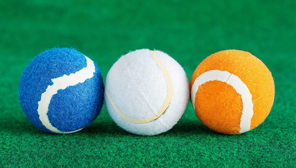 Pelotas de tenis de colores