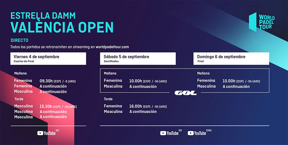 Horarios del streaming del Estrella Damm Valencia Open