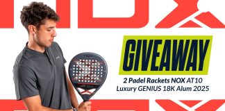 Giveaway of 2 padel rackets AT10 Luxury GENIUS 18K Alum 2025!