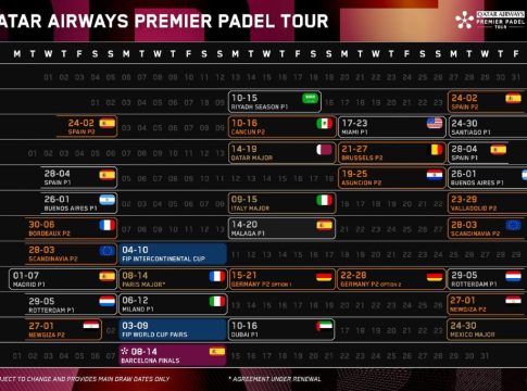 ¡Premier Padel ya ha anunciado su calendario para 2025!