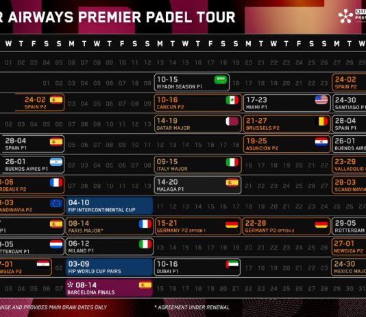 Premier Padel has already announced its calendar for 2025!